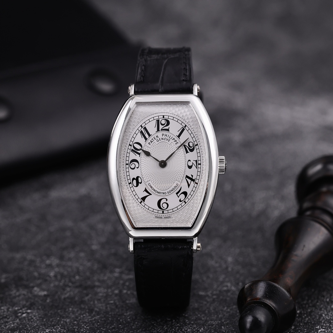 95新 Patek Philippe/百达翡丽 5098P 银灰盘 双P55字头 单表