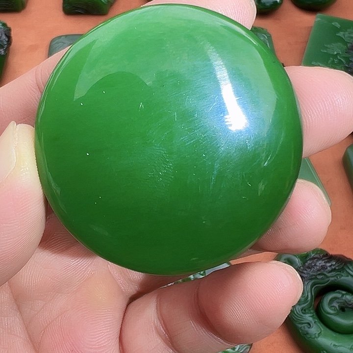 和田玉（碧玉）未镶嵌吊坠(不含链)