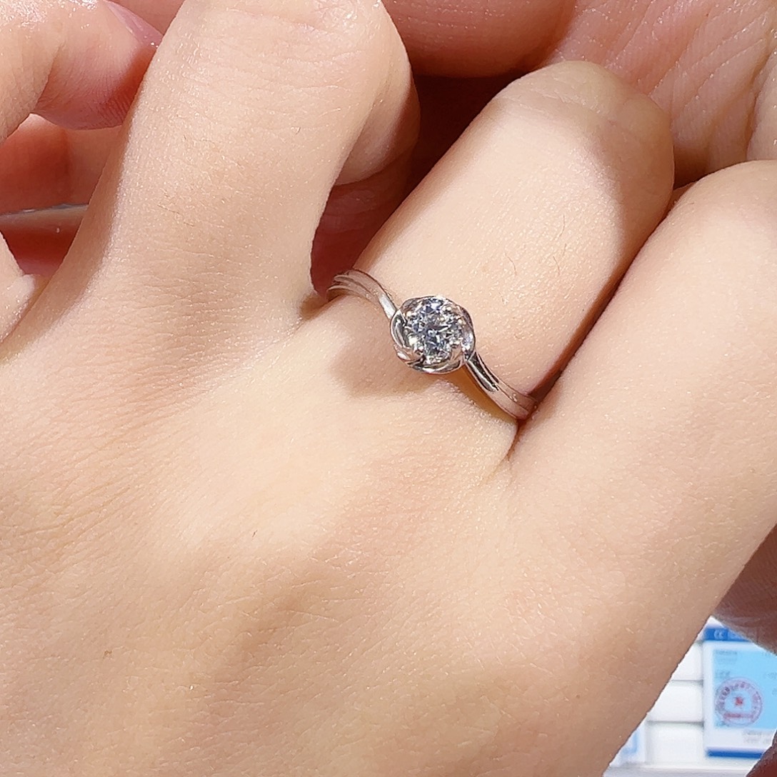 钻石戒指/指环18K金镶嵌A18081373