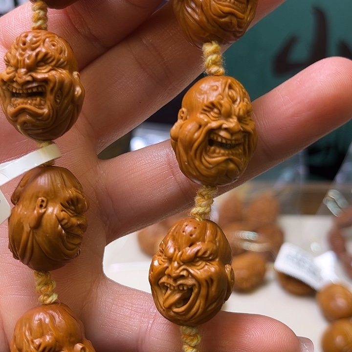 橄榄核手串/手链纯手工双面恶僧孤品