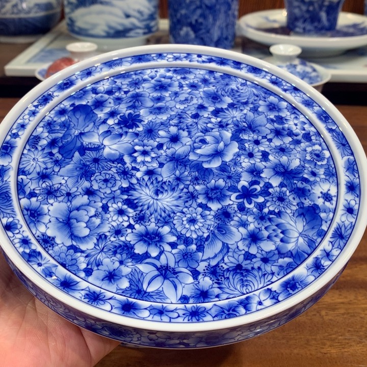 晓月柴窑 万花壶承