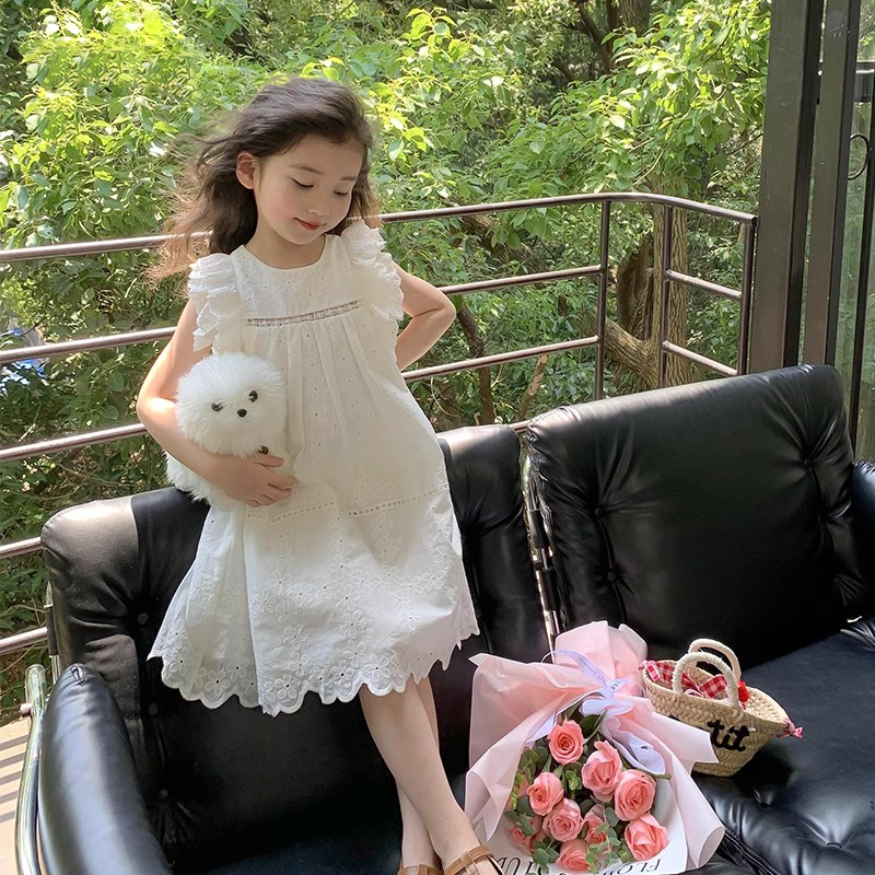 女童夏装连衣裙2025新款洋气夏天小女孩公主裙童装儿童裙子背心裙