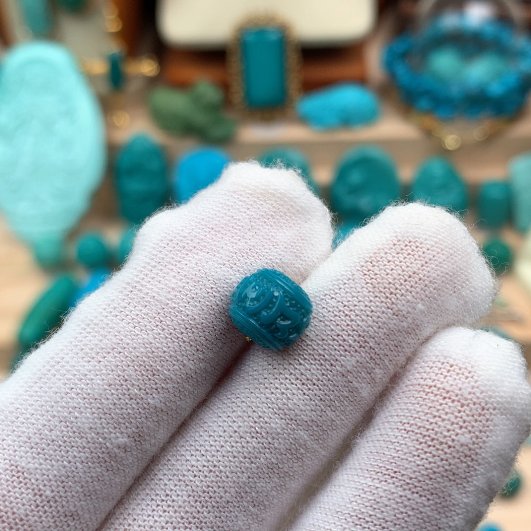 绿松石未镶嵌老型卡8.8