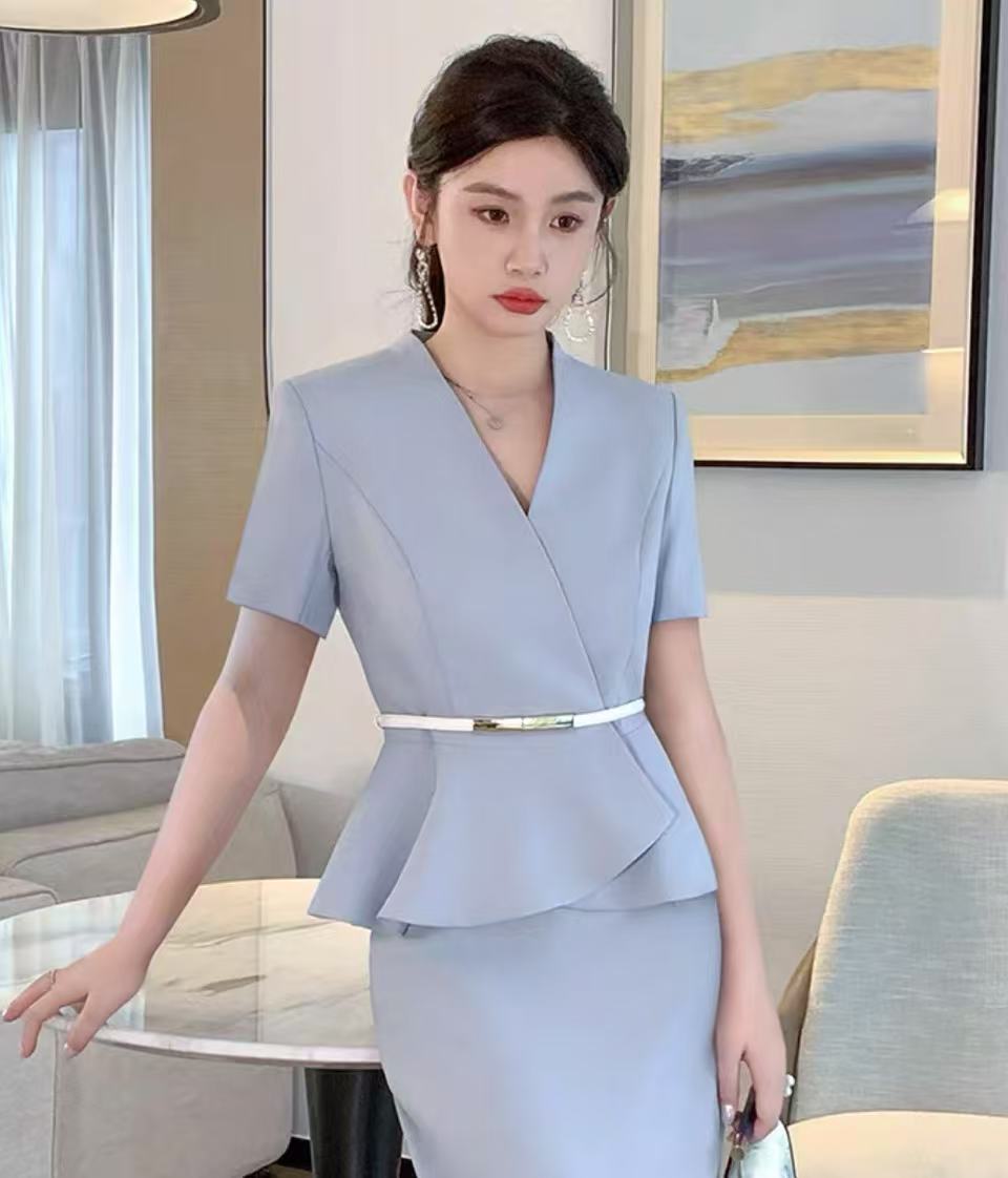 2025年夏季新款重工修身显瘦小众设计师款时尚套装女