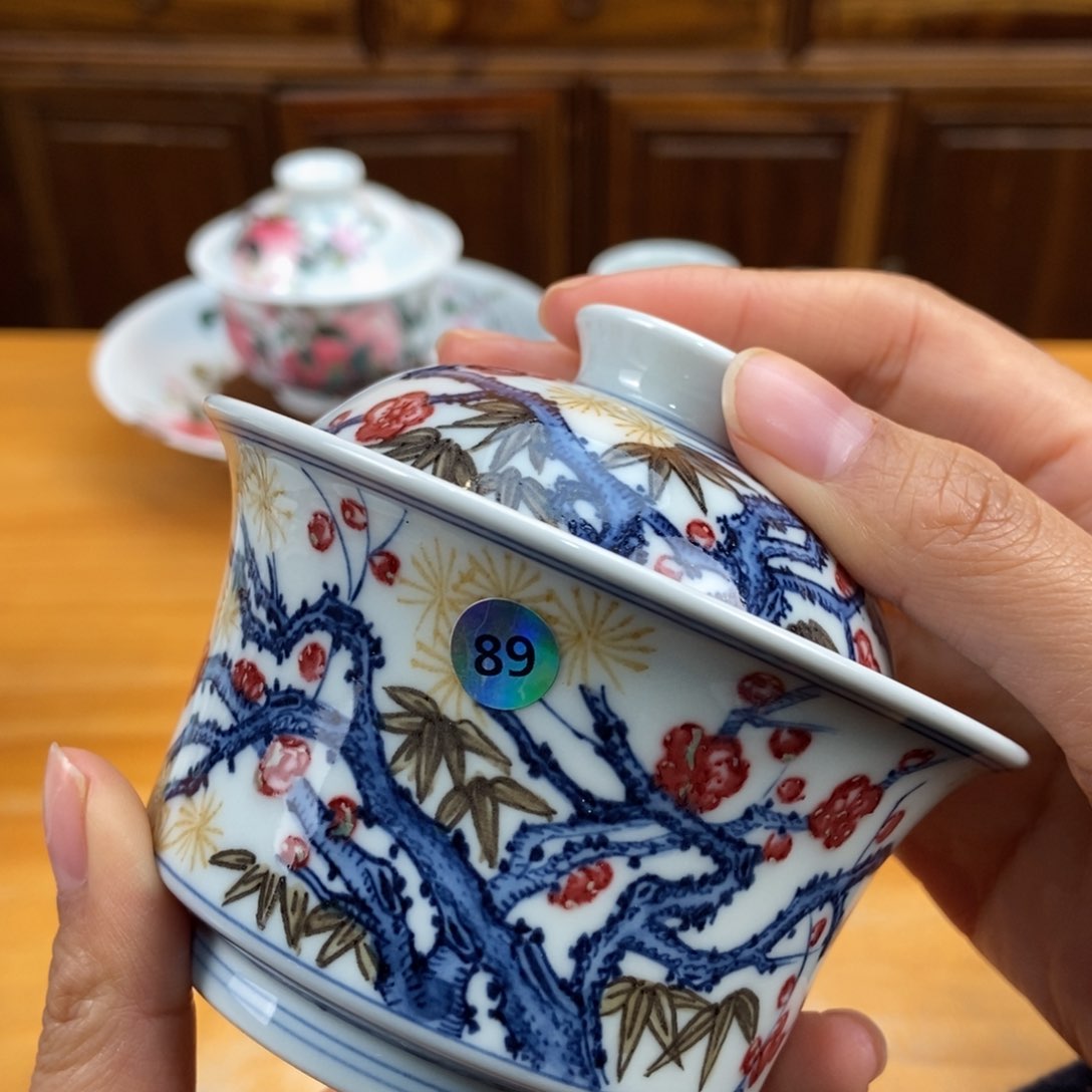 手绘现代茶具非古董