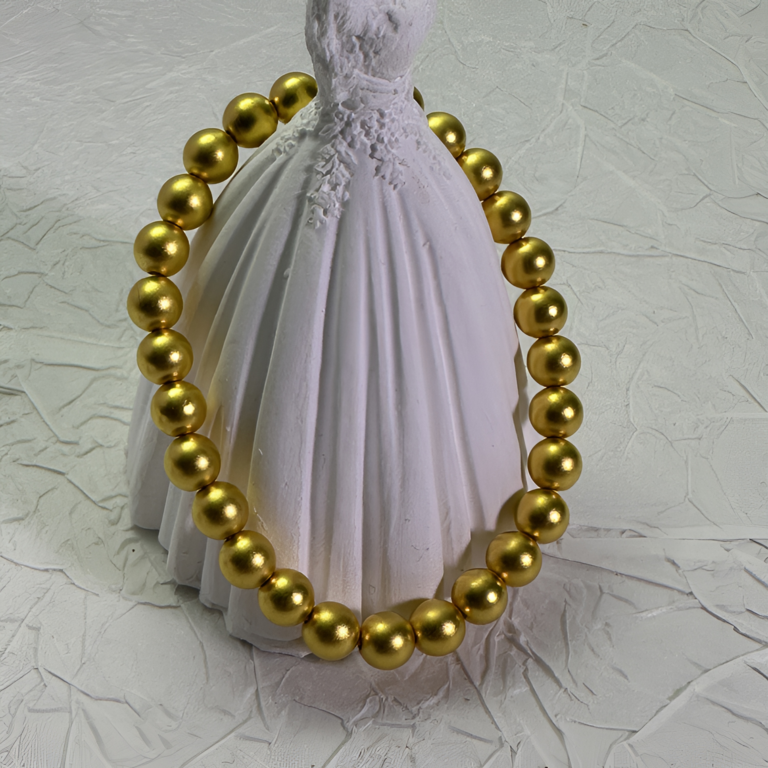 【老王黄金】足金999  6mm古法金珠串  LAZ371