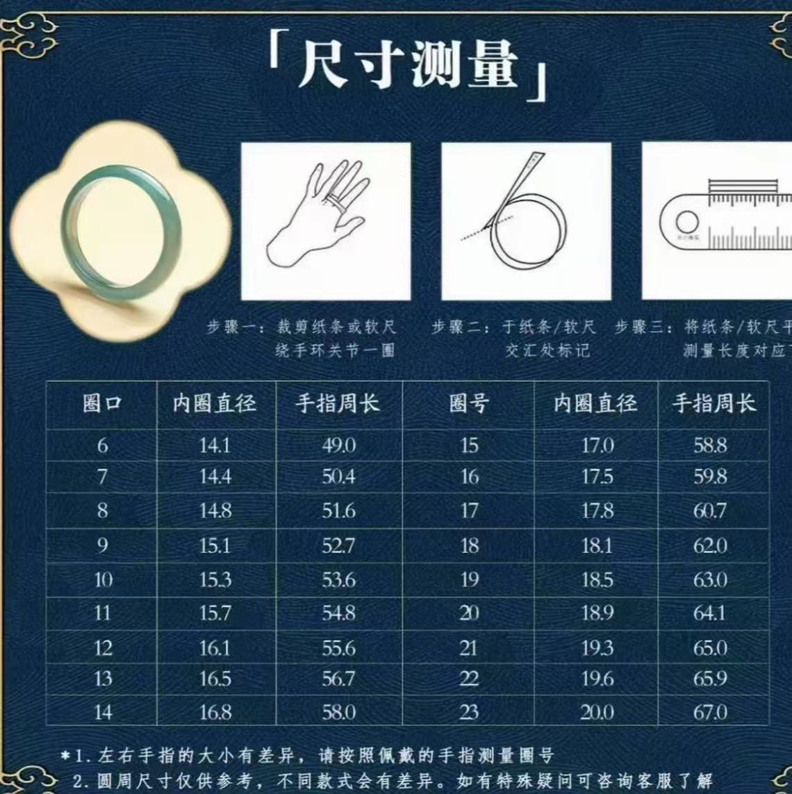 【勿拍】戒圈圈口测量图勿拍！！1
