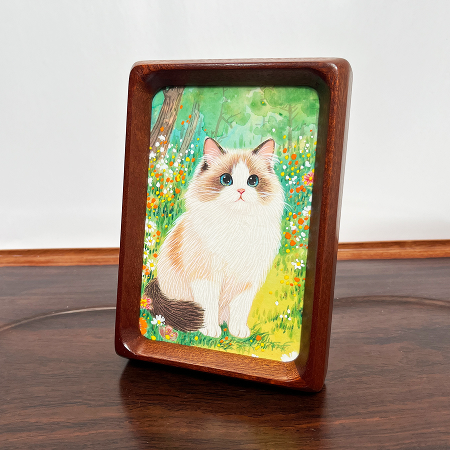 【繁花小布偶】6生肖书房茶室玄关办公室国风手绘国画小品