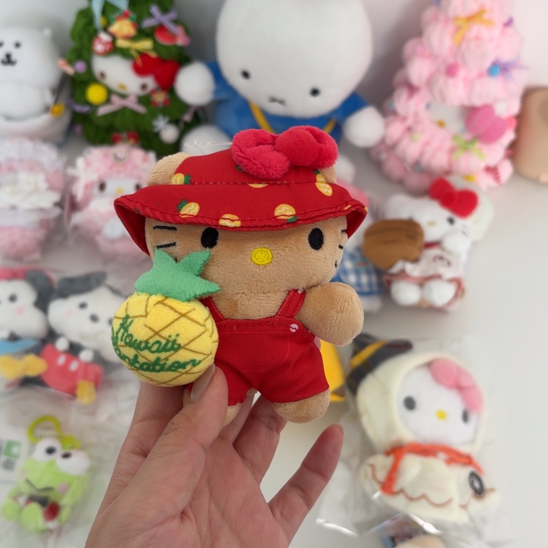 毛绒黑皮红色菠萝