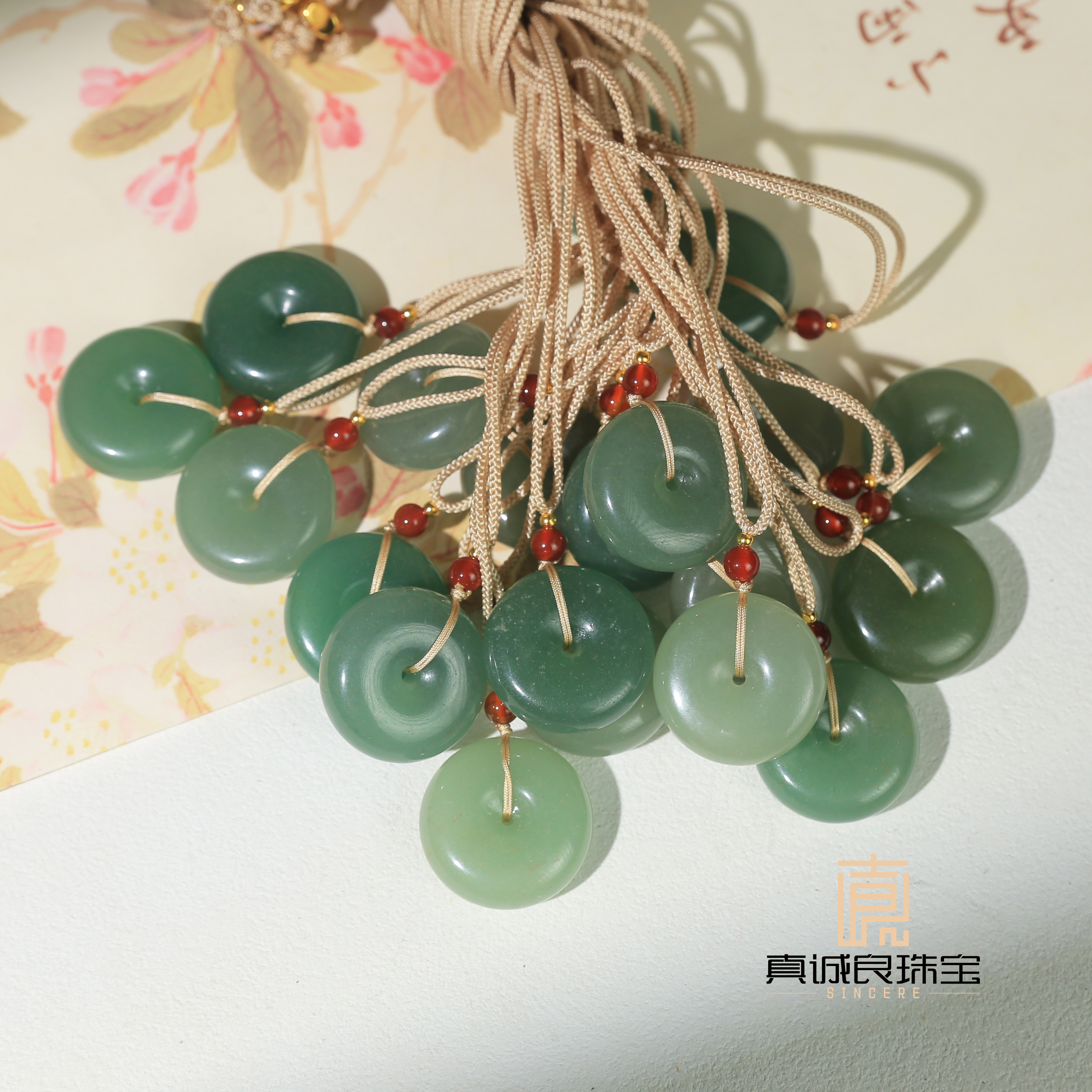 【真诚良】天然平安玉扣细腻吊坠招财吊坠项链拍多样性发货拍一发一