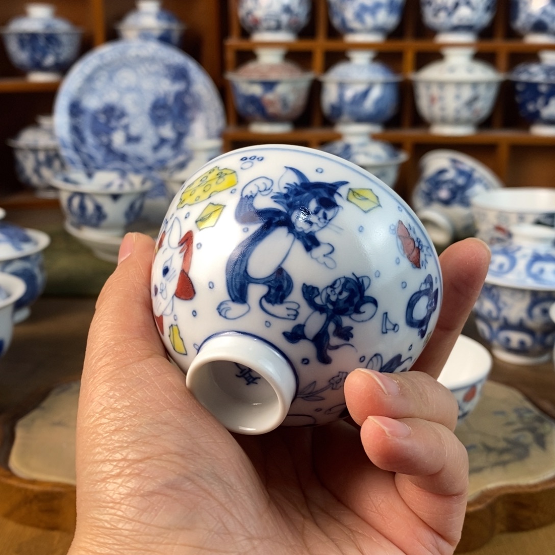 瓷片景德镇陶瓷手绘茶器971