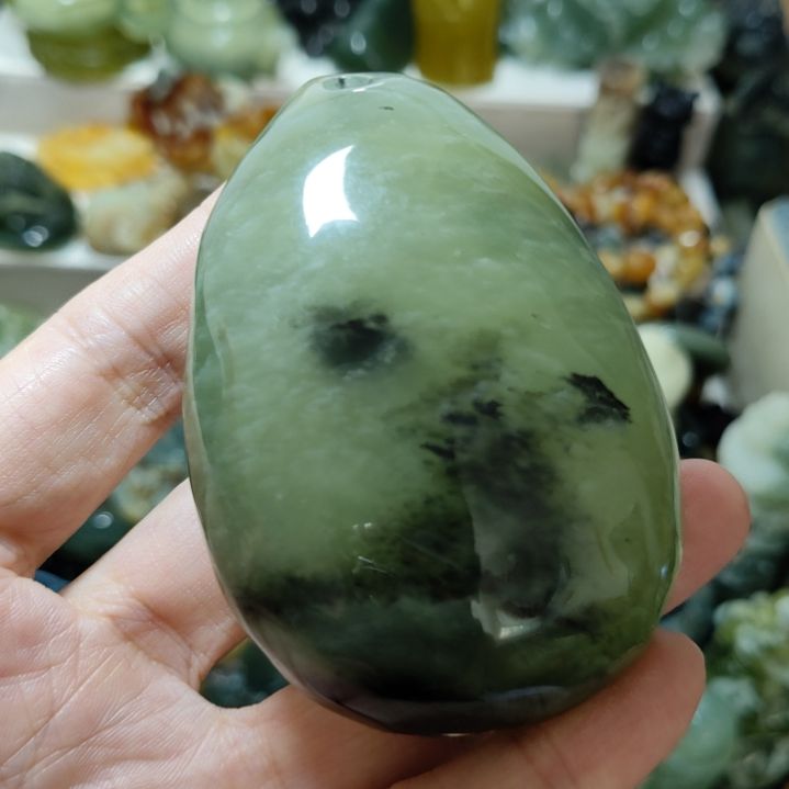 未镶嵌岫玉手把件款式