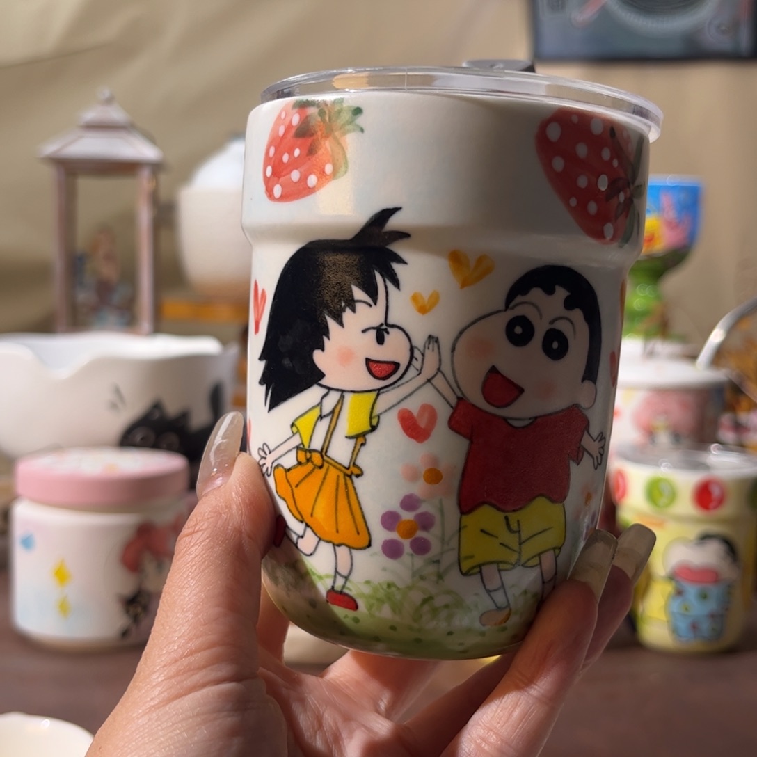 杯景德镇陶瓷文创手绘水杯