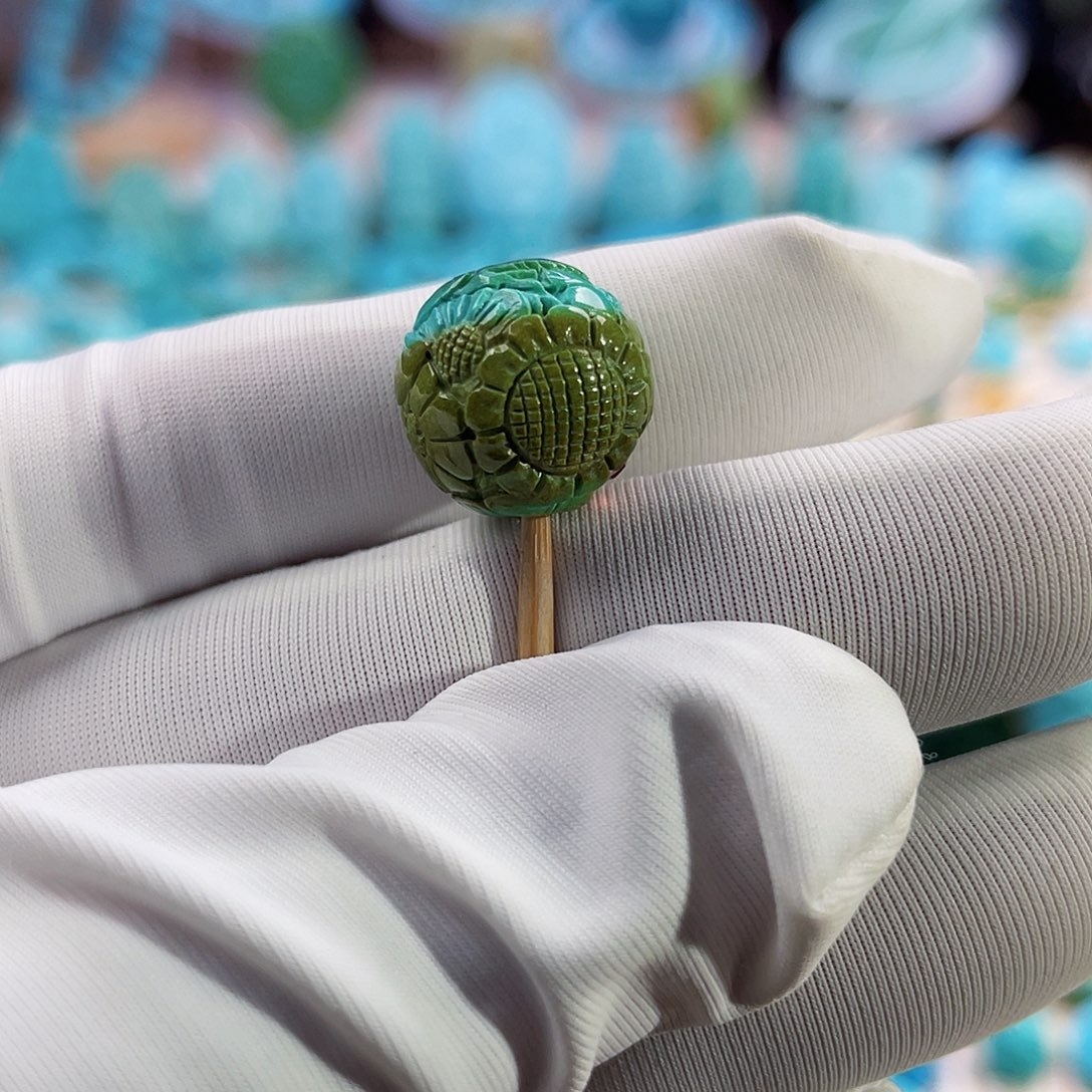 绿松石珠宝奇石未镶嵌