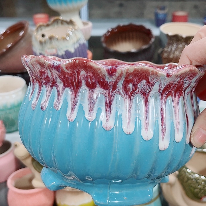 多肉陶瓷花盆满10元包邮