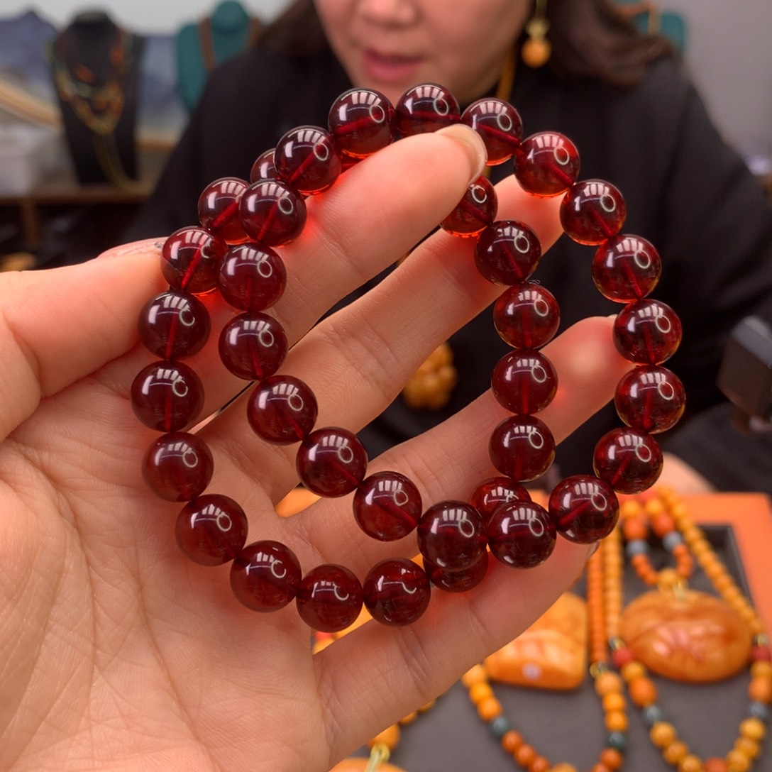 血珀手串未镶嵌多样性发一