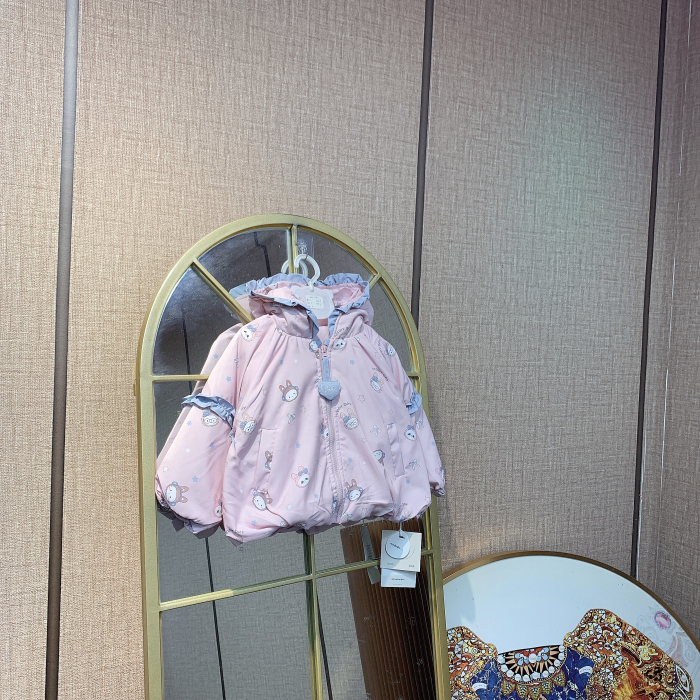 AN516   宝宝粉色上衣外套  二棉