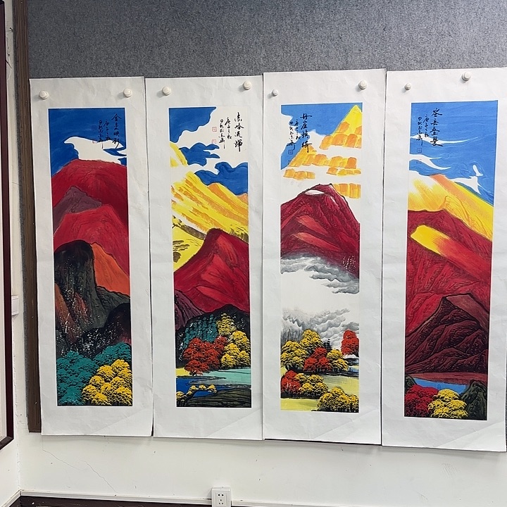 书法作品多次参加