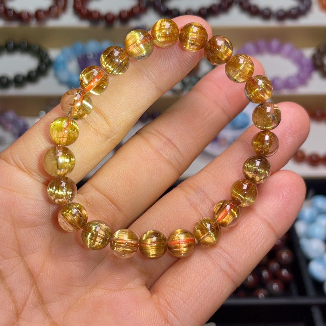 水晶手链未镶嵌钛晶