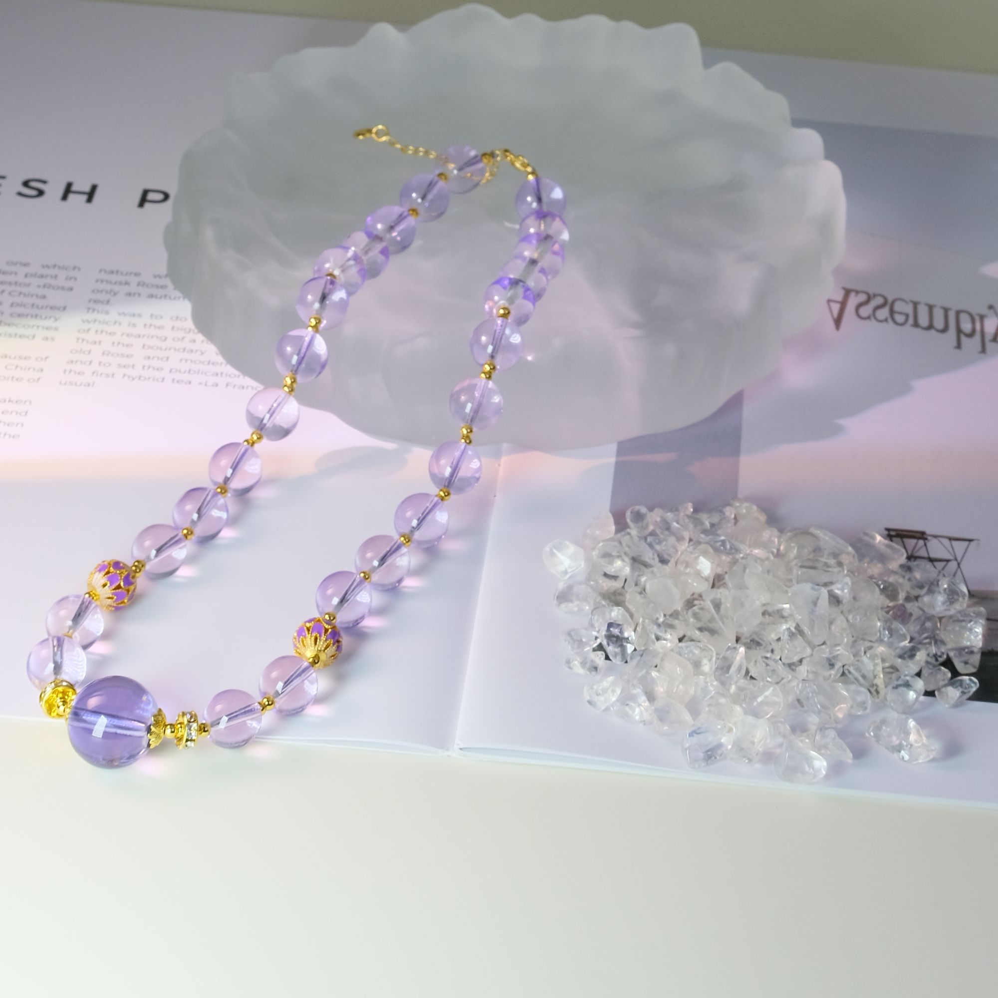 紫超圆珠妈妈链-多样性发其一-x531+赠lz004水晶