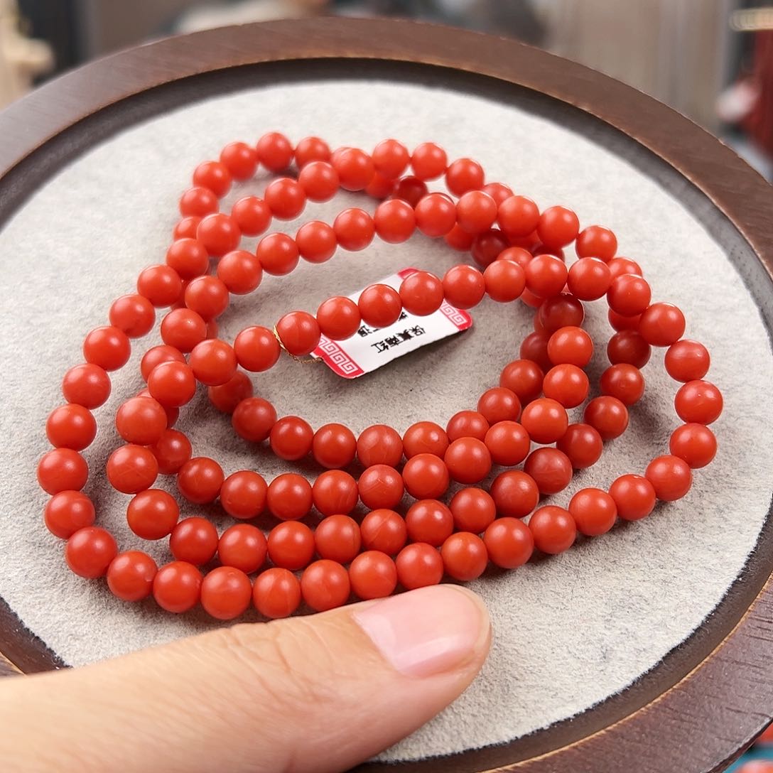 南红玛瑙手串未镶嵌