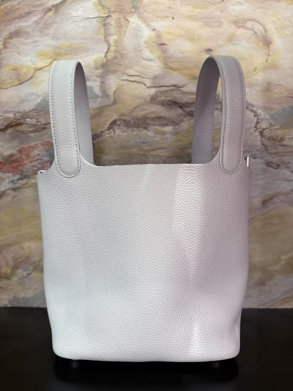 HIRMRIS手工真皮包 20-551511-圣杯蓝 马菜篮子