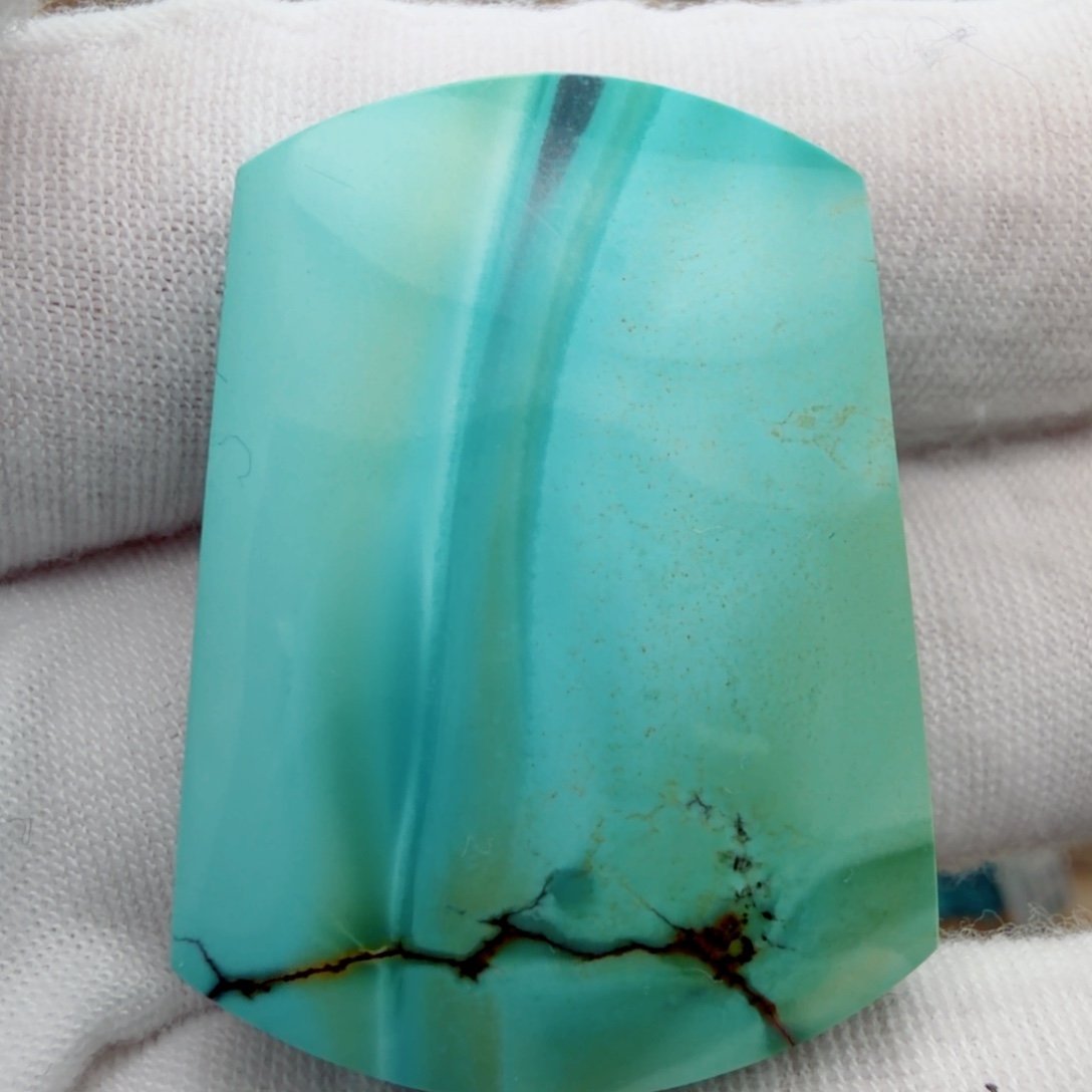 绿松石18K金镶嵌珠宝奇石