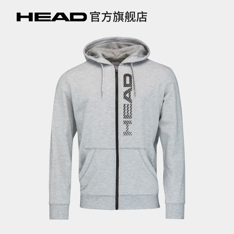 HEAD海德官方男子舒适运动连帽衫卫衣网球服CLUB FYNN HoodieFZ