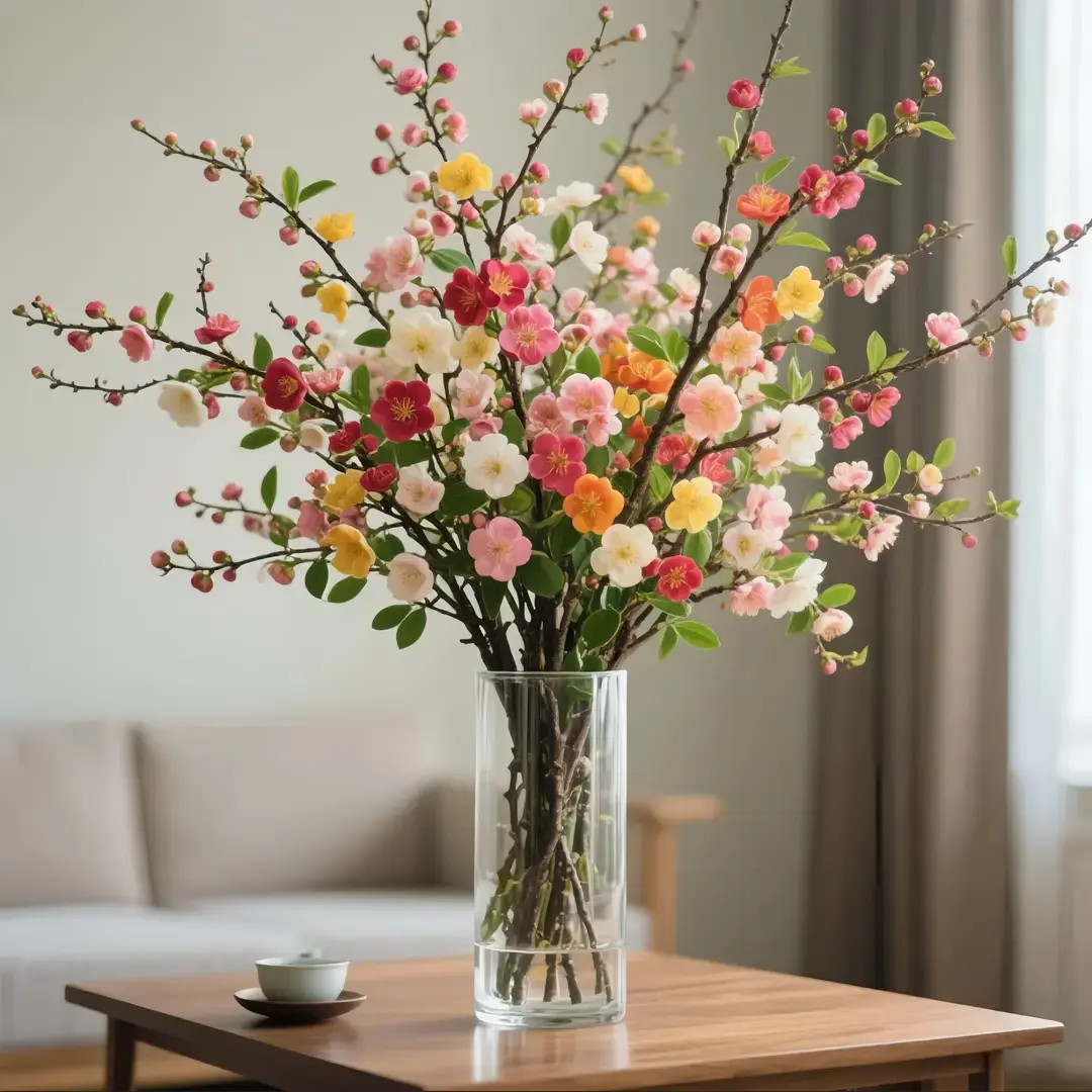 【遇水开花】鲜枝浓香型水培梅花枝带花苞室内耐寒花卉绿植懒人好养