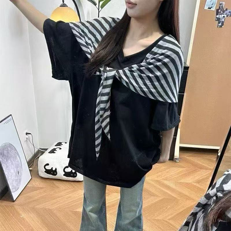 【找到对应价钱，订单留言备注编码】黑白常规款韩版T恤短袖时尚