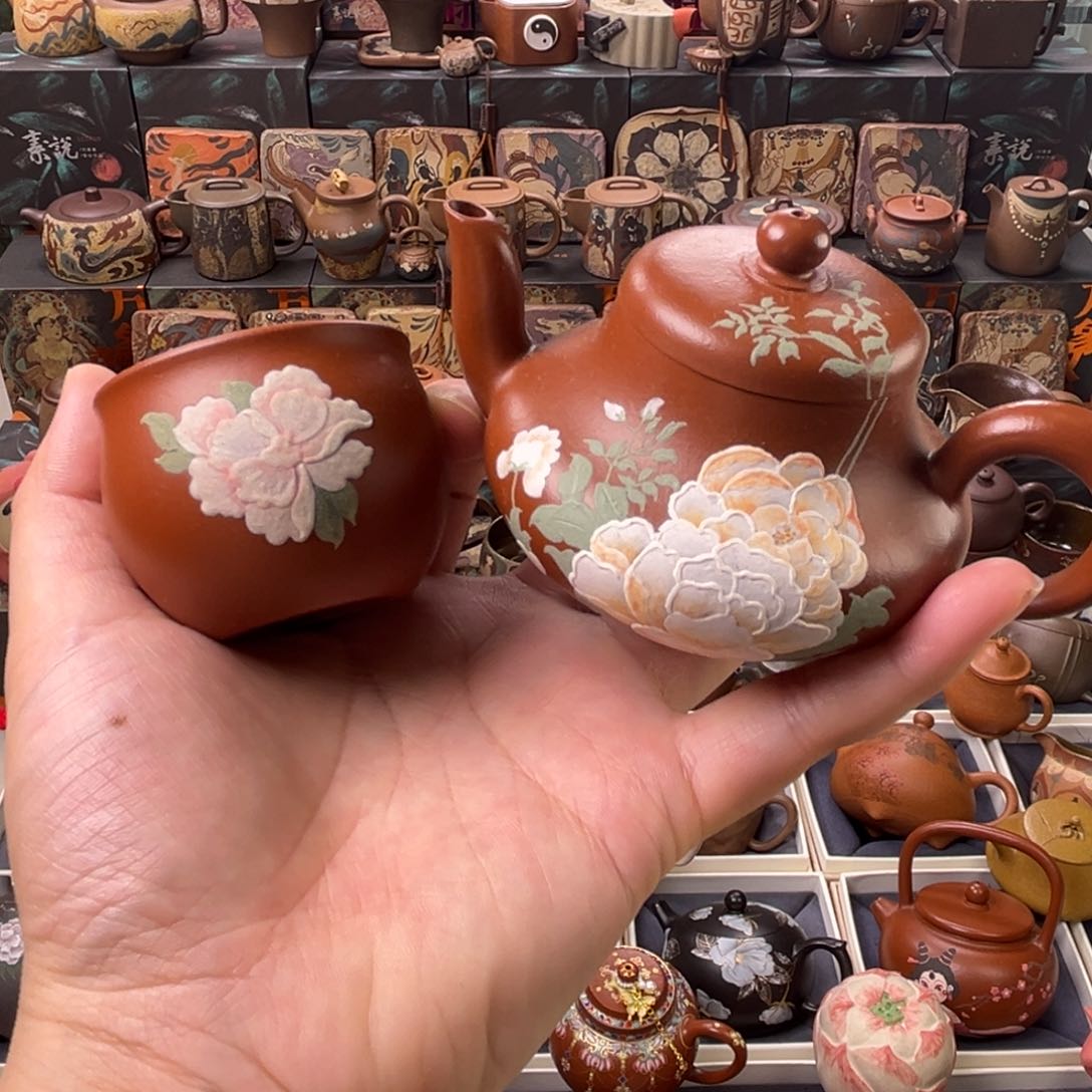 茶壶紫砂145cc一壶一杯