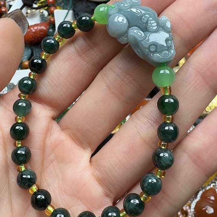 翡翠未镶嵌项链翡翠