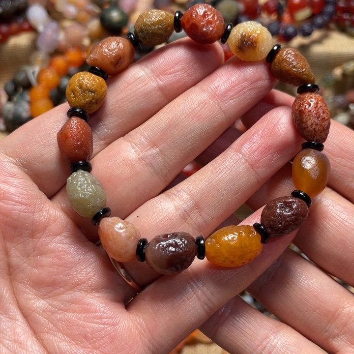 玛瑙/玉髓合金手链