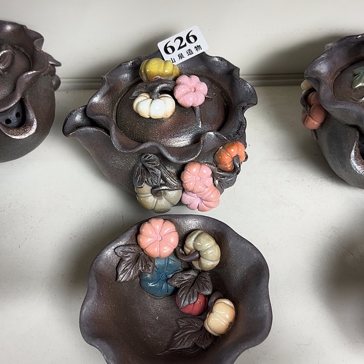 山泉造物手工制作柴烧626一套