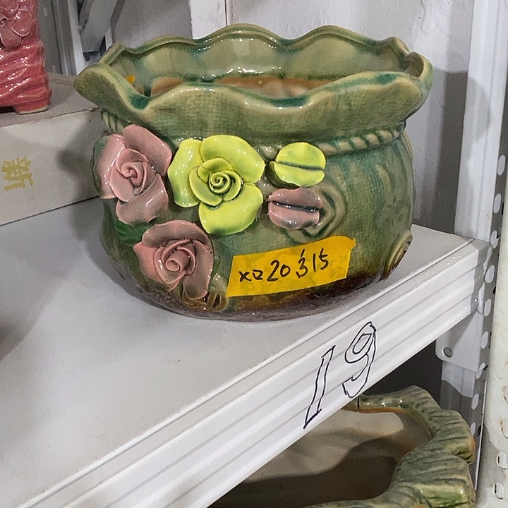 摆件多肉植物盆瑕疵有孔