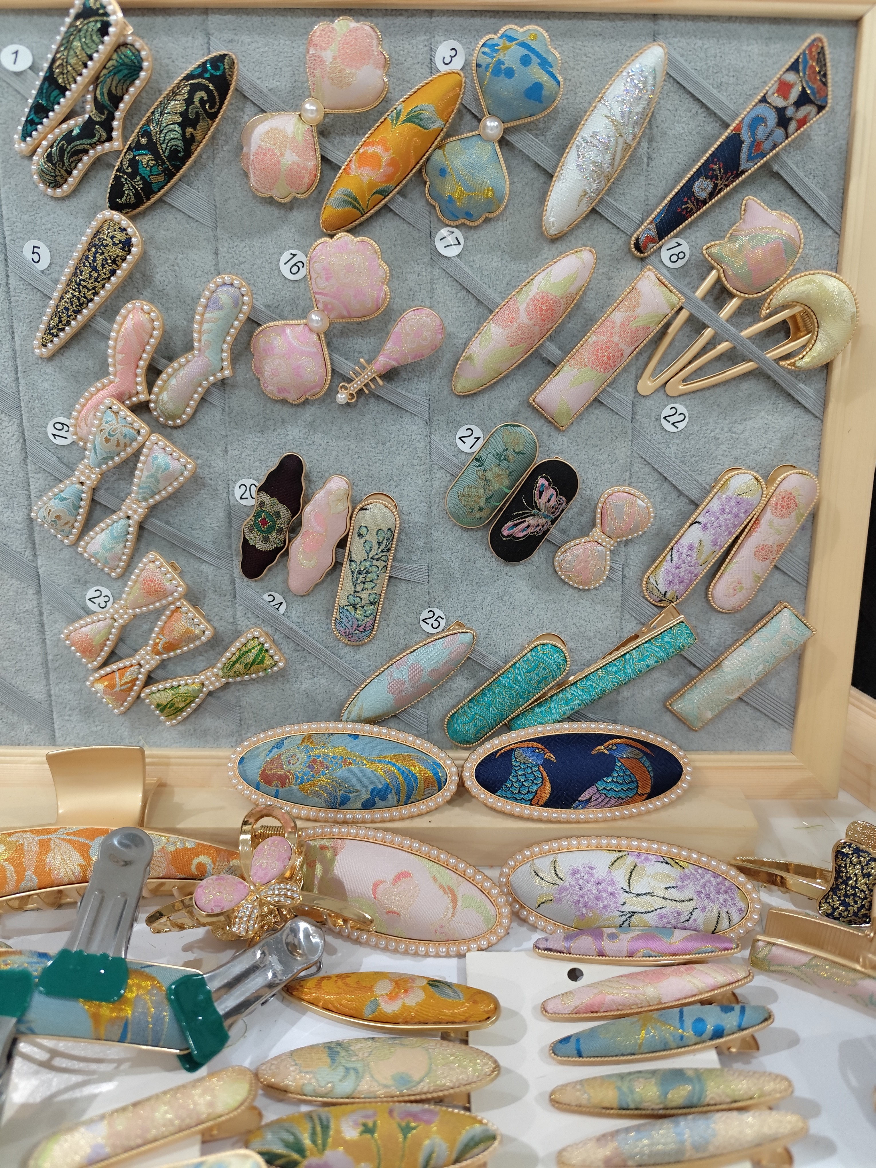 非遗宋锦桑蚕丝精致手工发夹古风时尚百搭气质