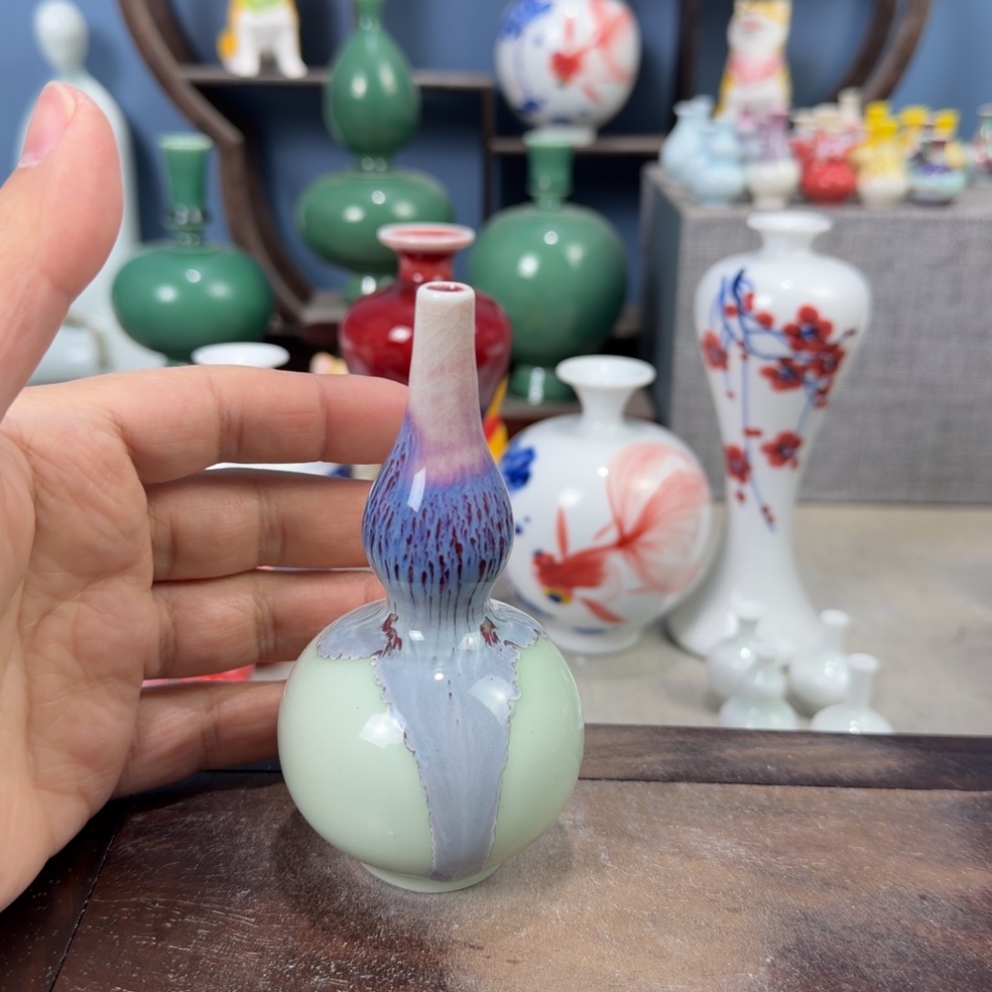 陶瓷手工小花器摆件