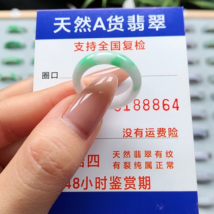 翡翠戒指未镶嵌17号