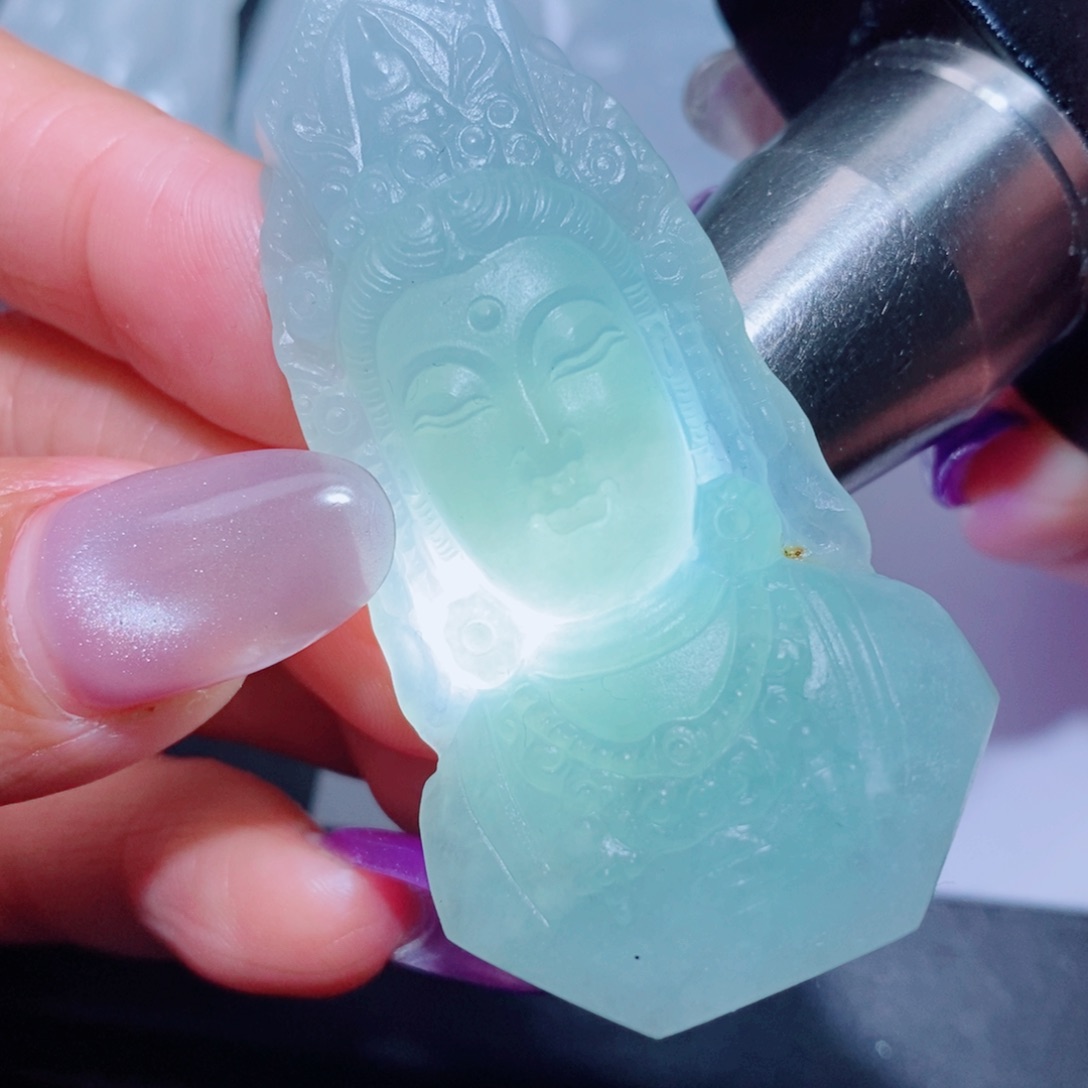 定制翡翠未镶嵌定制毛货翡翠挂件