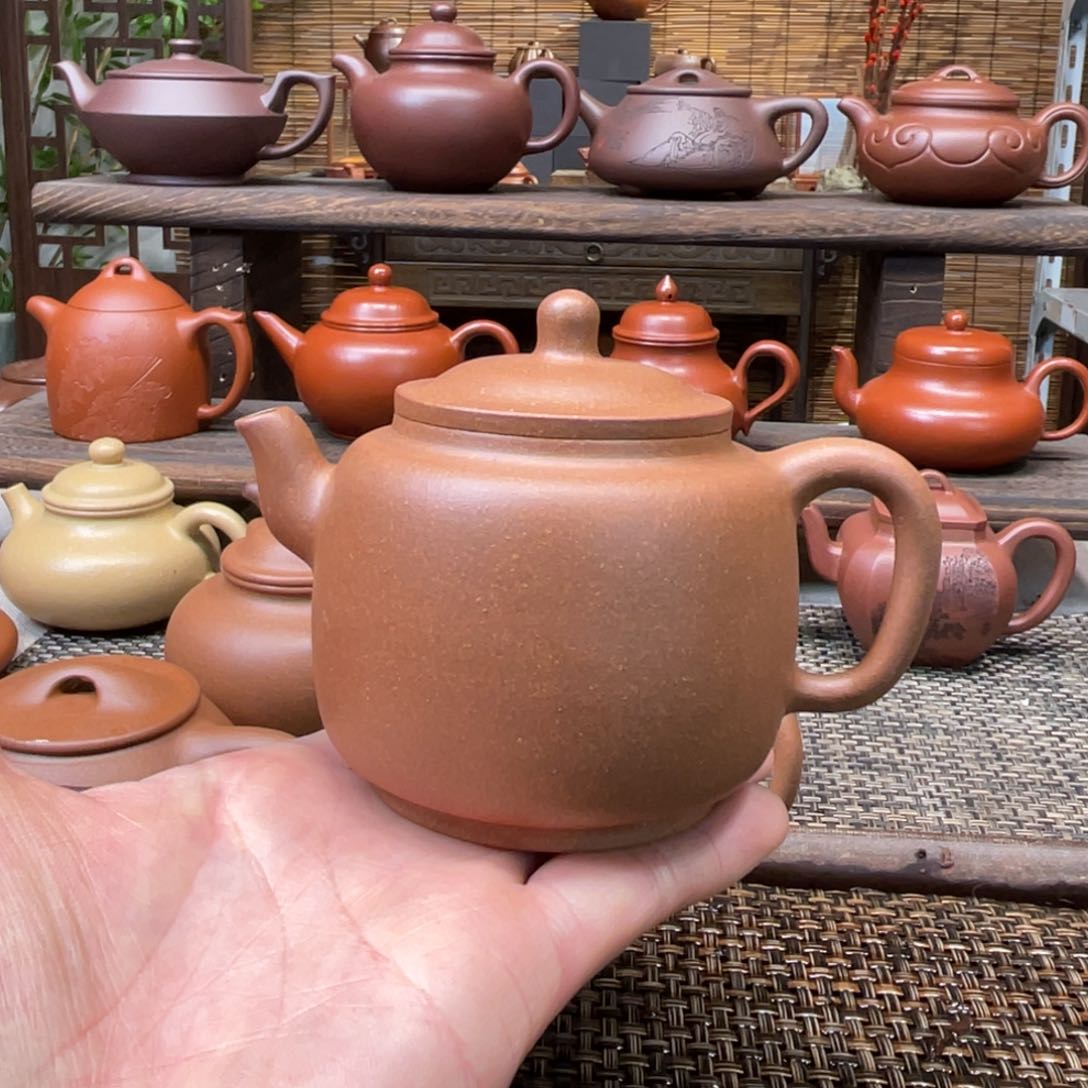 紫砂茶壶宜兴原矿紫砂手工制全170