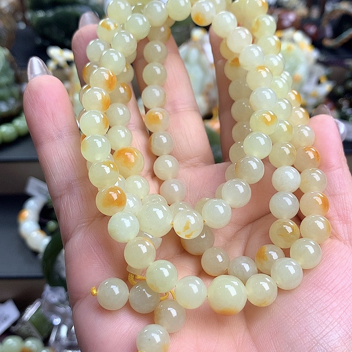 C***a透闪石质玉未镶嵌项链