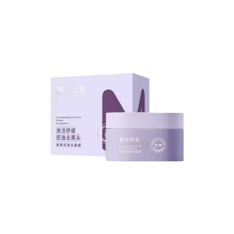 膜法世家清洁舒缓泥膜控油去黑头 80g 临期品 27-3月