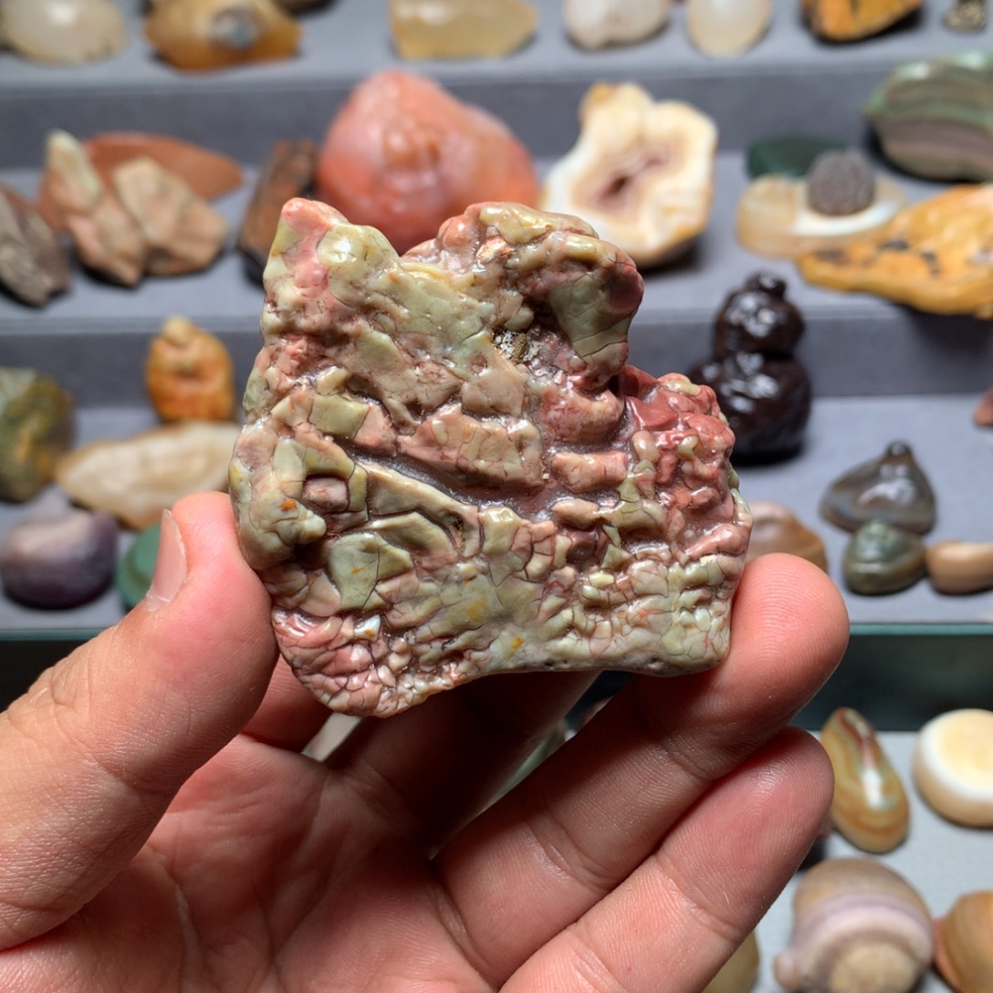 有机玻璃阿拉善戈壁滩奇趣小摆件