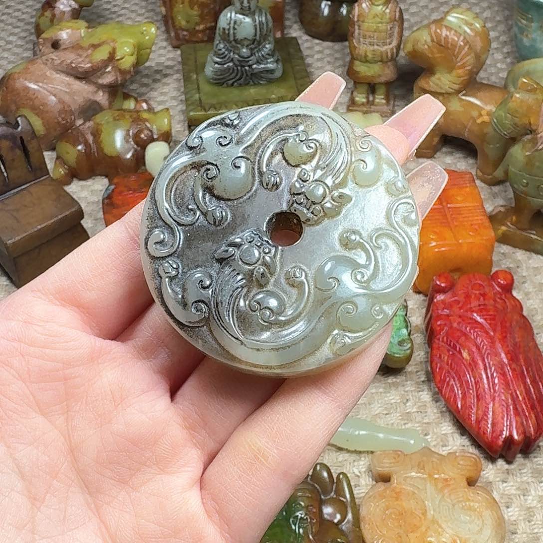 白玉菩提吊坠挂件