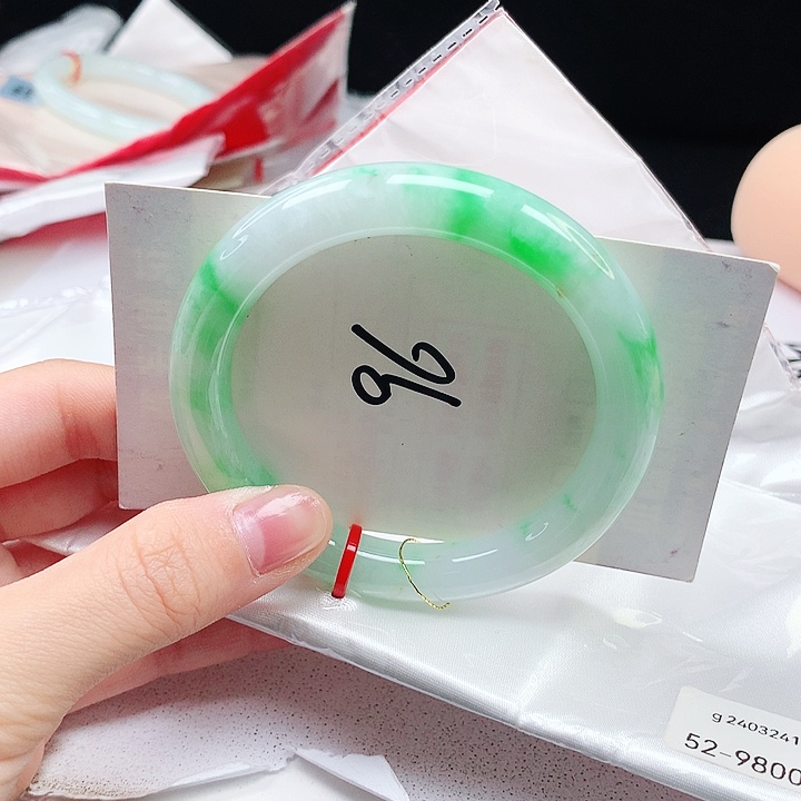 翡翠手镯未镶嵌缅甸天然a货手镯52