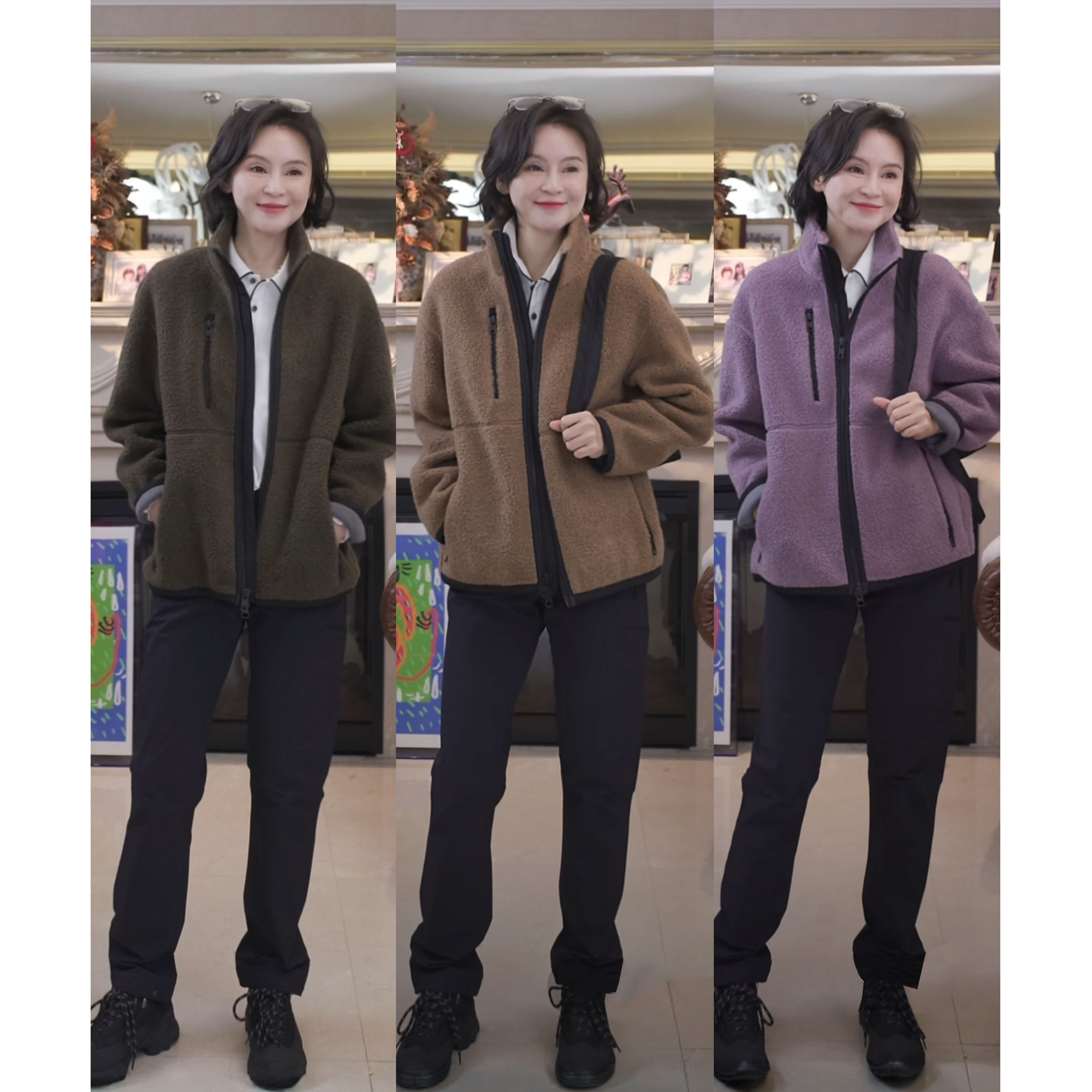 我是摩羯 暮色旅人2.0 时尚休闲绵羊毛抽绳保暖秋冬外套