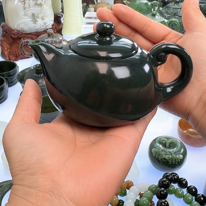 和田玉（青玉）挂件未镶嵌挺*调