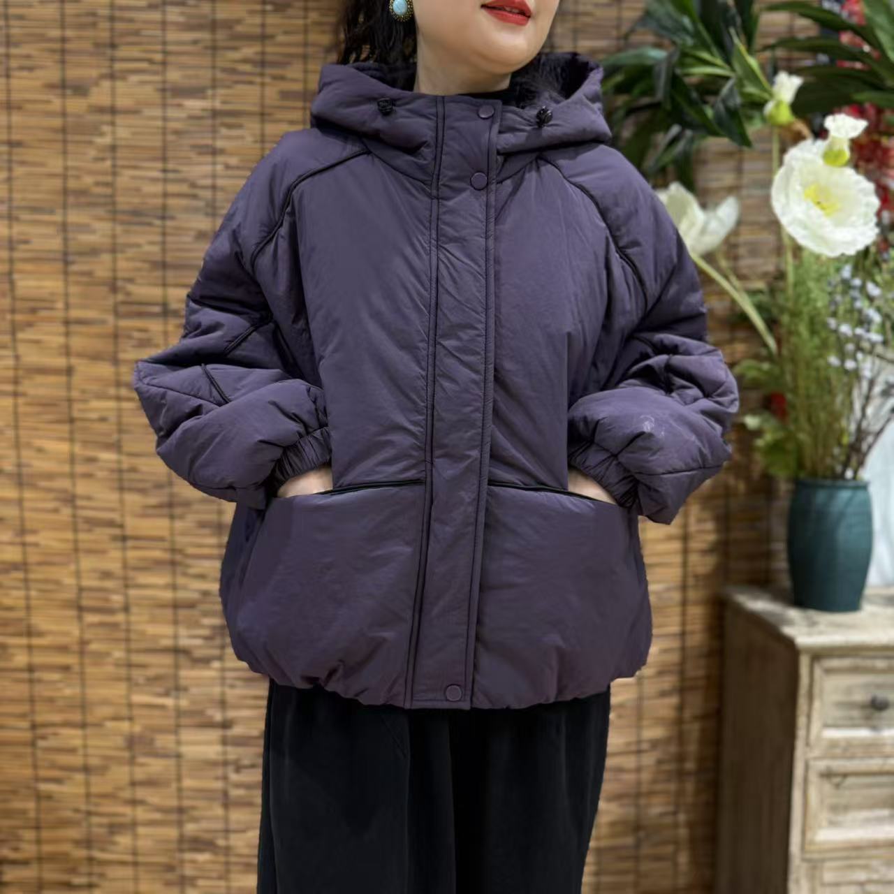 17486新款秋冬加厚洋气保暖宽松百搭上衣棉服