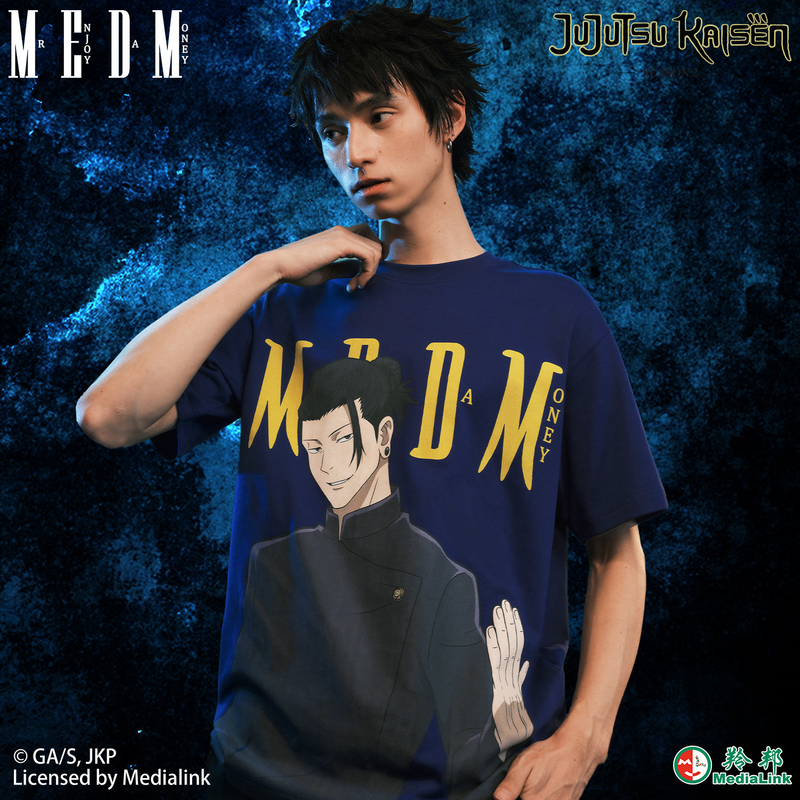 MEDM×咒术回战联名-上篇动漫人物印花基础款休闲圆领短袖男女T恤
