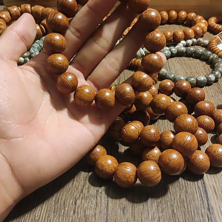 桃核手串光珠原生态